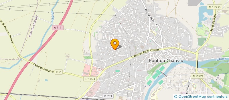 localisation de l'entreprise MONSIEUR GEOFFREY BURLAUD  PONT-DU-CHATEAU