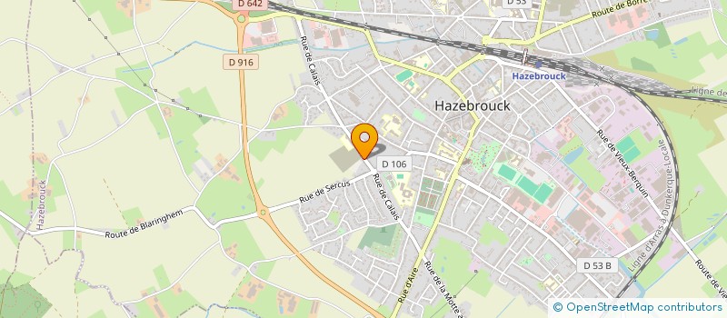 localisation de l'entreprise MONSIEUR GEOFFREY BUTTIN  HAZEBROUCK