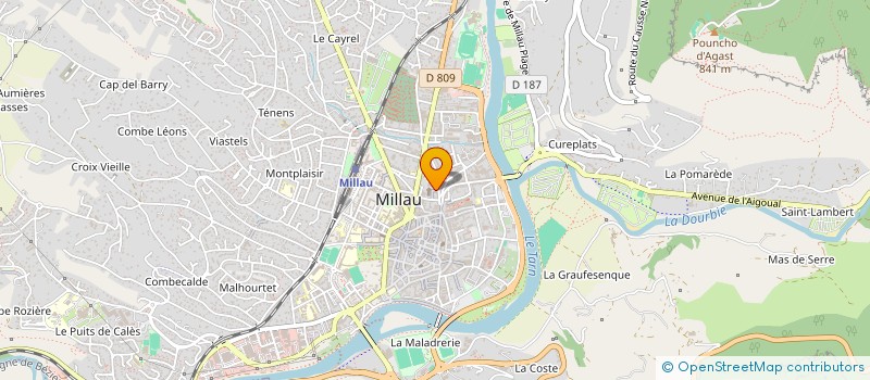 localisation de l'entreprise MONSIEUR GEOFFREY BYZERY à MILLAU