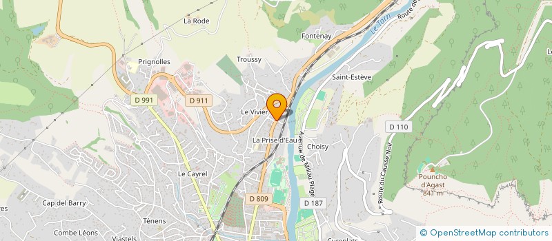 localisation de l'entreprise MONSIEUR GEOFFREY CARRIERE  MILLAU