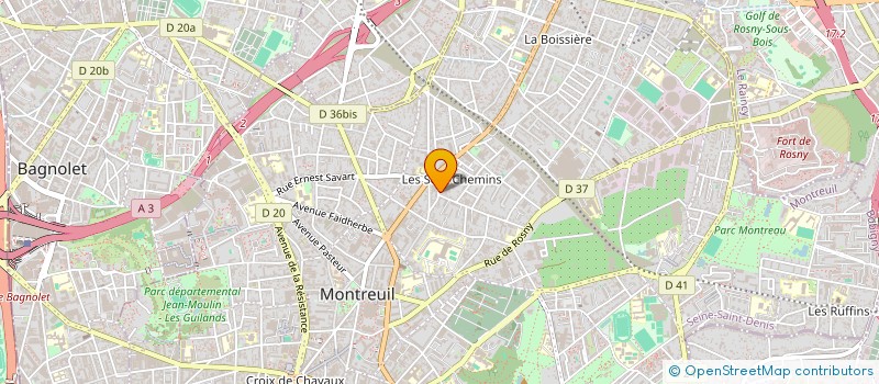 localisation de l'entreprise MONSIEUR GEOFFREY CARTRY à MONTREUIL