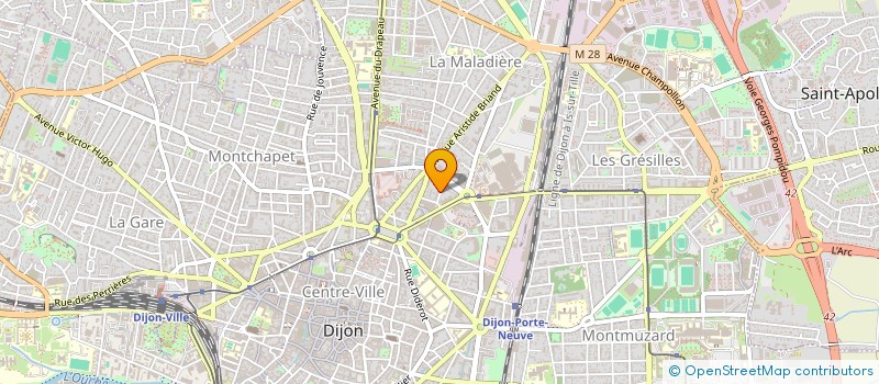 localisation de l'entreprise MONSIEUR GEOFFREY CAVIN à DIJON
