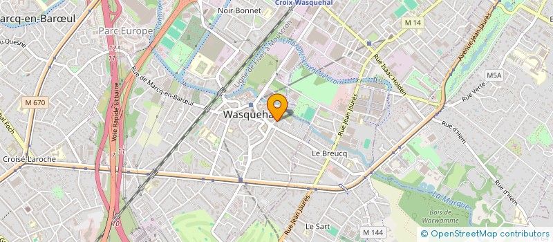 localisation de l'entreprise MONSIEUR GEOFFREY CAZANAVE  WASQUEHAL