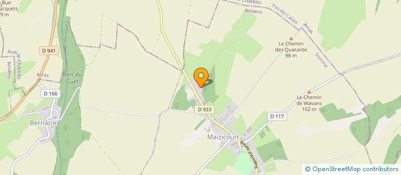 localisation de l'entreprise MONSIEUR GEOFFREY CHARASSAIN  RIBEAUCOURT