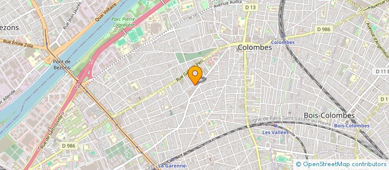 localisation de l'entreprise MONSIEUR GEOFFREY CHAVIGNY  COLOMBES