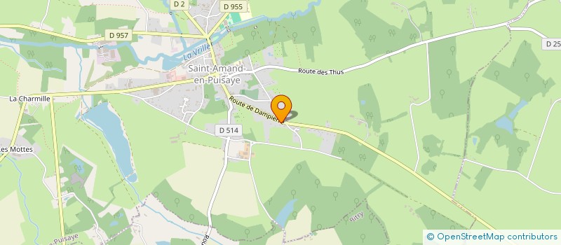 localisation de l'entreprise MONSIEUR GEOFFREY CHENEL  SAINT-AMAND-EN-PUISAYE