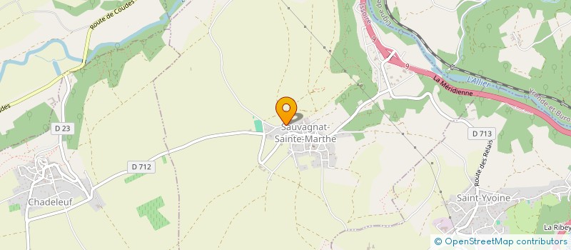 localisation de l'entreprise MONSIEUR GEOFFREY CHEVALEYRE  SAUVAGNAT-SAINTE-MARTHE