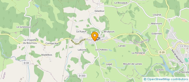 localisation de l'entreprise MONSIEUR GEOFFREY CLAVIERE à ROUMEGOUX