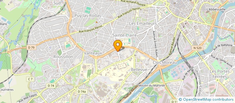 localisation de l'entreprise MONSIEUR GEOFFREY CORDEAU à LIMOGES