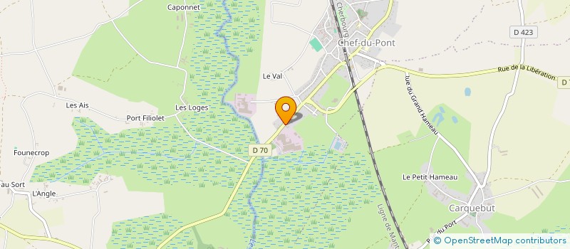 localisation de l'entreprise MONSIEUR GEOFFREY CORNIERE  SAINTE-MERE-EGLISE