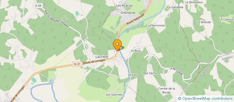 localisation de l'entreprise MONSIEUR GEOFFREY COURARIE à ANTONNE-ET-TRIGONANT