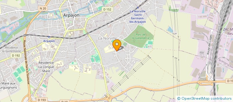 localisation de l'entreprise MONSIEUR GEOFFREY COURBEZ  LA NORVILLE