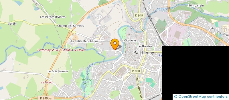 localisation de l'entreprise MONSIEUR GEOFFREY COURCIER à PARTHENAY