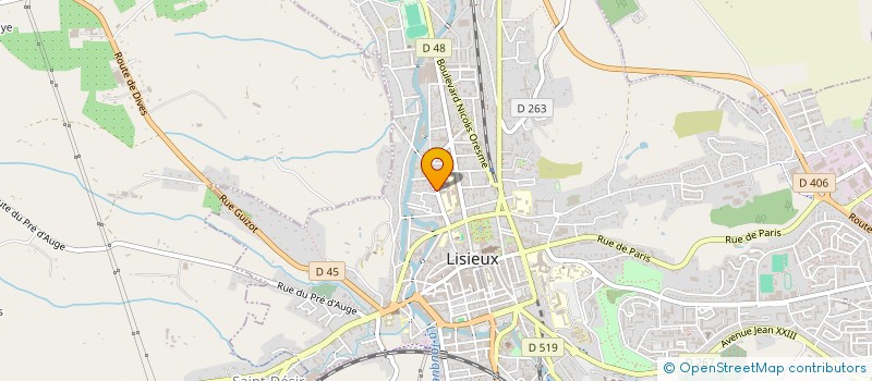 localisation de l'entreprise MONSIEUR GEOFFREY COURTIN  LISIEUX