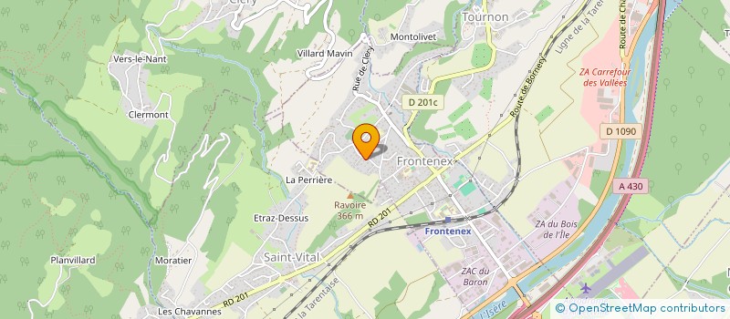 localisation de l'entreprise MONSIEUR GEOFFREY CRAIGHERO  FRONTENEX