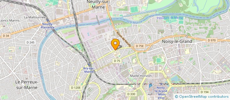 localisation de l'entreprise MONSIEUR GEOFFREY DAHURON  NOISY-LE-GRAND