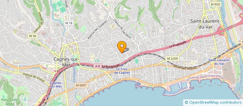 localisation de l'entreprise MONSIEUR GEOFFREY DARDE  CAGNES-SUR-MER