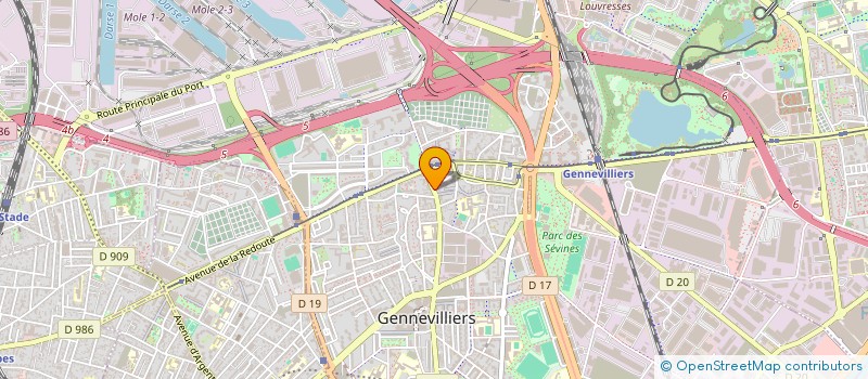 localisation de l'entreprise MONSIEUR GEOFFREY DE BEL  GENNEVILLIERS