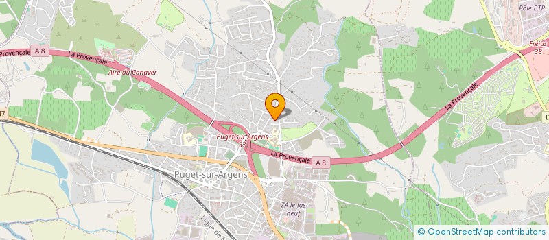 localisation de l'entreprise MONSIEUR GEOFFREY DEJAEGERE à PUGET-SUR-ARGENS