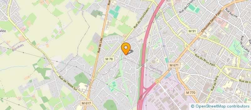 localisation de l'entreprise MONSIEUR GEOFFREY DELIGNE  TOURCOING