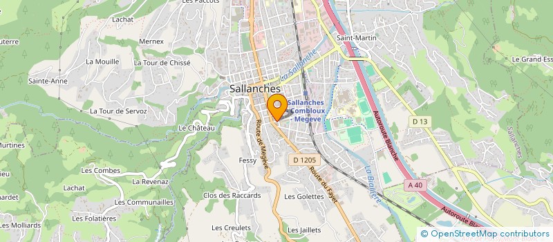 localisation de l'entreprise MONSIEUR GEOFFREY DELISSEN  SALLANCHES