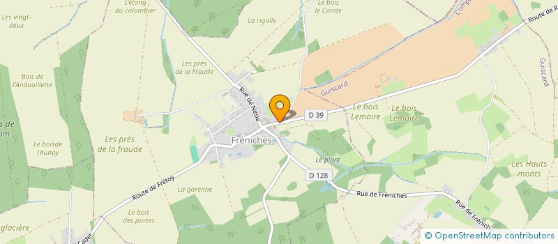 localisation de l'entreprise MONSIEUR GEOFFREY DEMAREST  FRENICHES