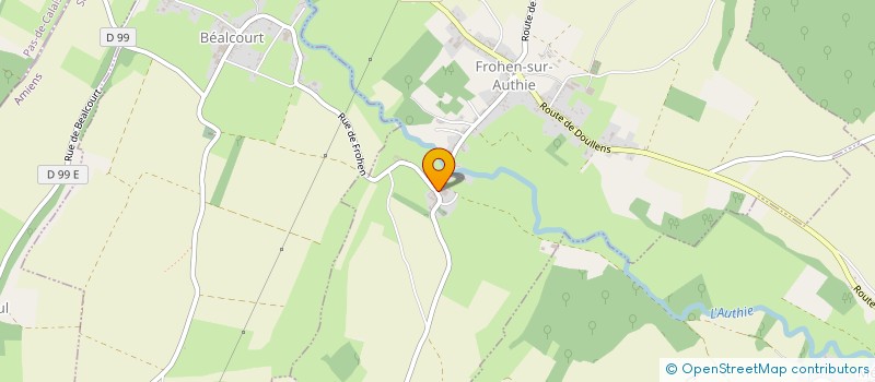 localisation de l'entreprise MONSIEUR GEOFFREY DEMARETZ  FROHEN-SUR-AUTHIE