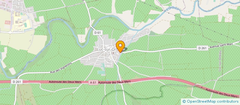 localisation de l'entreprise MONSIEUR GEOFFREY DHOORE  LUC-SUR-ORBIEU