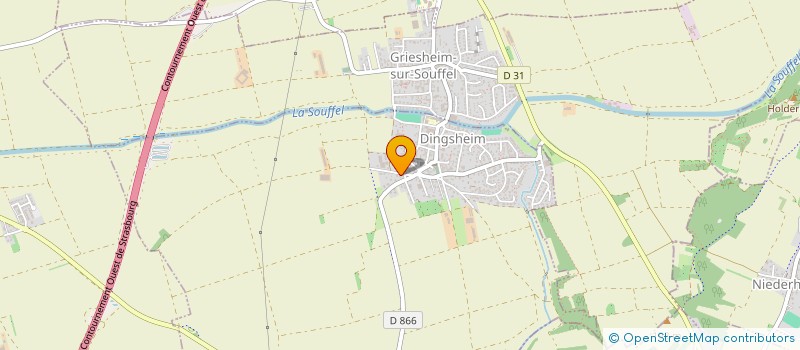 localisation de l'entreprise MONSIEUR GEOFFREY DIEBOLD  DINGSHEIM