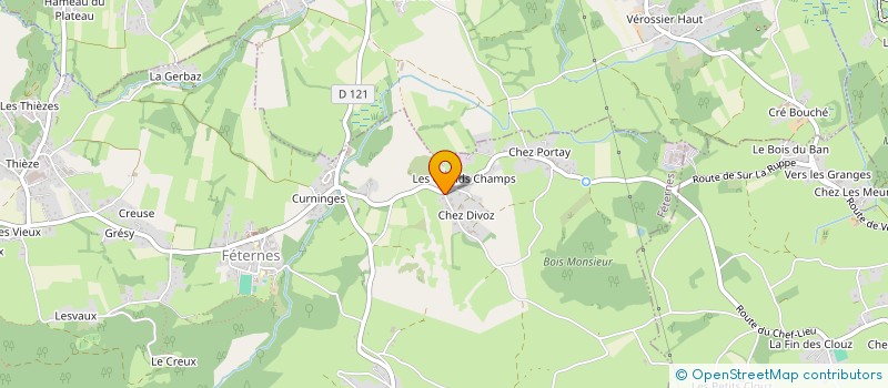 localisation de l'entreprise MONSIEUR GEOFFREY DUCRET  FETERNES