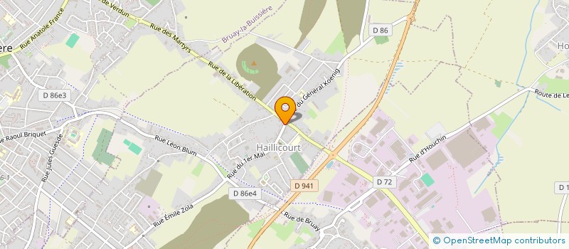 localisation de l'entreprise MONSIEUR GEOFFREY DUFLOT  HAILLICOURT