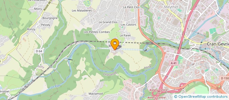 localisation de l'entreprise MONSIEUR GEOFFREY DURBAN  POISY