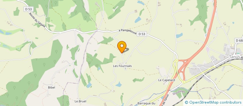 localisation de l'entreprise MONSIEUR GEOFFREY DUTERTRE  MIRANDOL-BOURGNOUNAC