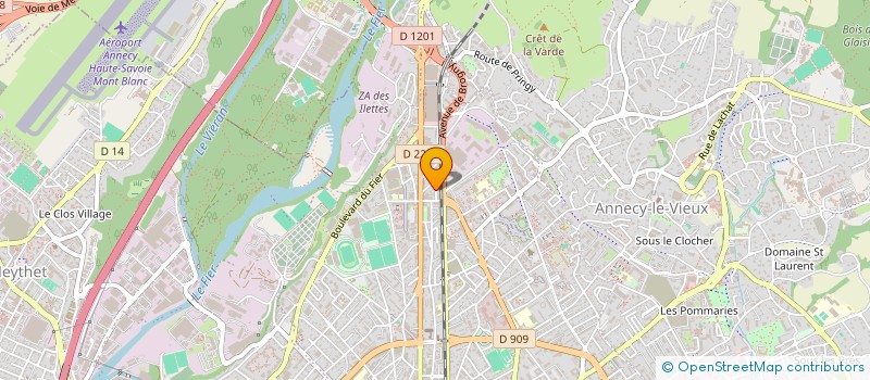 localisation de l'entreprise MONSIEUR GEOFFREY DUVILLARD à ANNECY