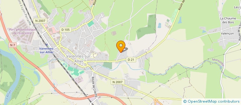 localisation de l'entreprise MONSIEUR GEOFFREY EGLIZOT à VARENNES SUR ALLIER