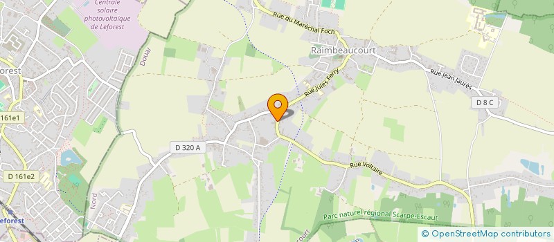 localisation de l'entreprise MONSIEUR GEOFFREY FARIA MARTINS  RAIMBEAUCOURT