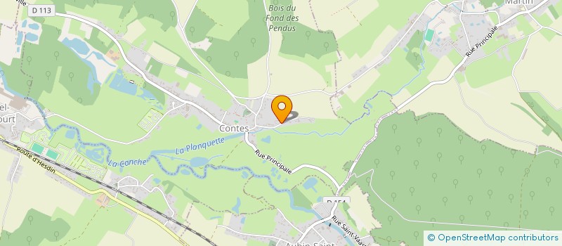 localisation de l'entreprise MONSIEUR GEOFFREY FAUQUEMBERT  CONTES