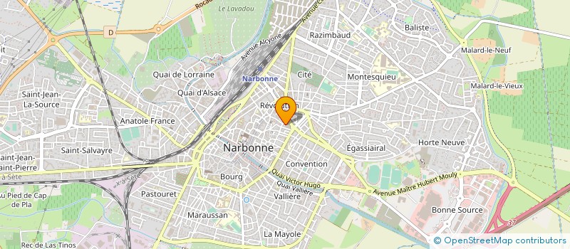 localisation de l'entreprise MONSIEUR GEOFFREY FONTAINE à NARBONNE