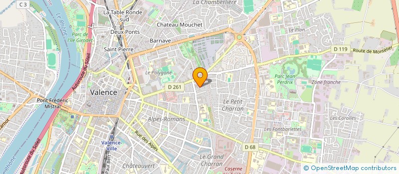 localisation de l'entreprise MONSIEUR GEOFFREY GABRIEL MAURIN  VALENCE