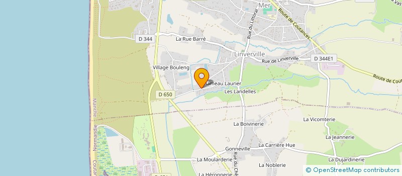 localisation de l'entreprise MONSIEUR GEOFFREY GAURIER  GOUVILLE-SUR-MER