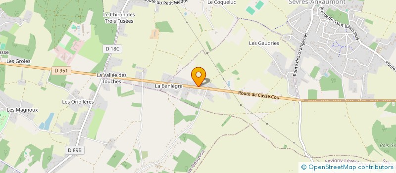 localisation de l'entreprise MONSIEUR GEOFFREY GENDRONNEAU  SAINT-JULIEN-L'ARS