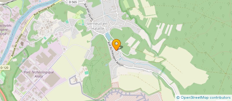 localisation de l'entreprise MONSIEUR GEOFFREY GRANGER  VERNEUIL-EN-HALATTE