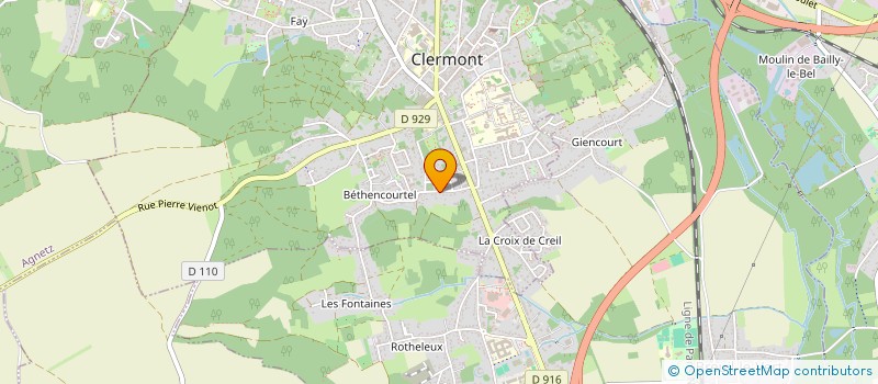 localisation de l'entreprise MONSIEUR GEOFFREY GREFFIER à CLERMONT