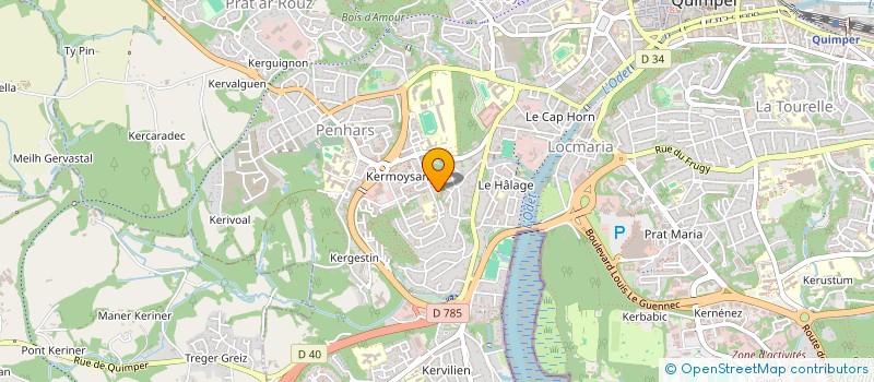 localisation de l'entreprise MONSIEUR GEOFFREY GRIVALLIERS à QUIMPER