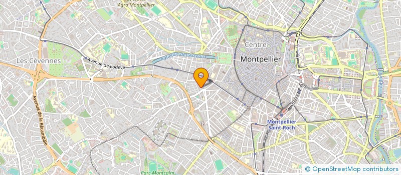 localisation de l'entreprise MONSIEUR GEOFFREY GRUEL à MONTPELLIER