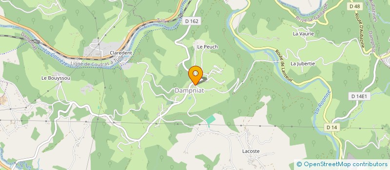 localisation de l'entreprise MONSIEUR GEOFFREY GRUSON  OBJAT