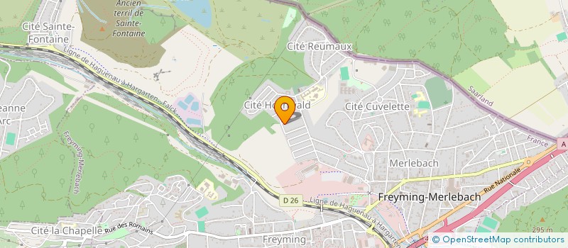 localisation de l'entreprise MONSIEUR GEOFFREY HAYEK  FREYMING-MERLEBACH