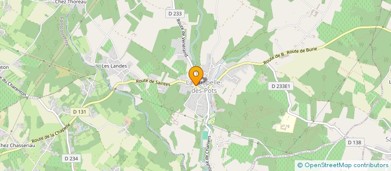 localisation de l'entreprise MONSIEUR GEOFFREY HILARION  LA CHAPELLE-DES-POTS