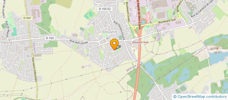 localisation de l'entreprise MONSIEUR GEOFFREY KERKHOVE  DOUVRIN