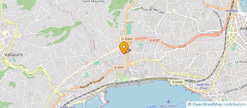 localisation de l'entreprise MONSIEUR GEOFFREY LABBE-LEFRANC  ANTIBES